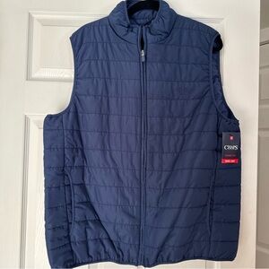 Chaps Men's Navy Quilted Vest Size XL NWT